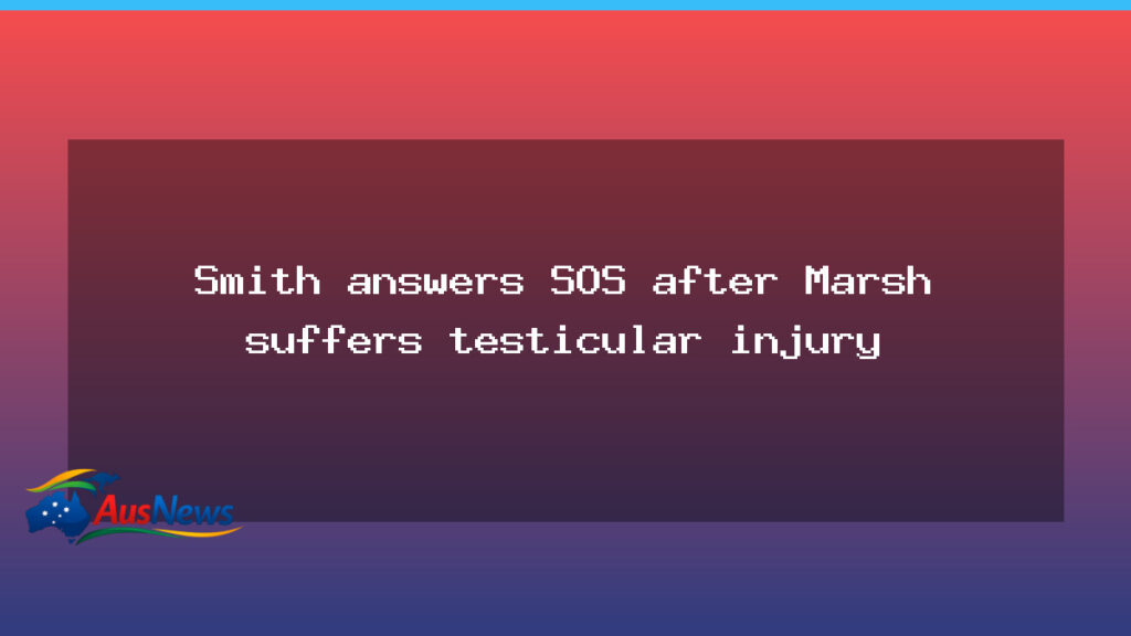 Smith on standby as Marsh injury update unsettles Australian World Cup plans - smith standby marsh