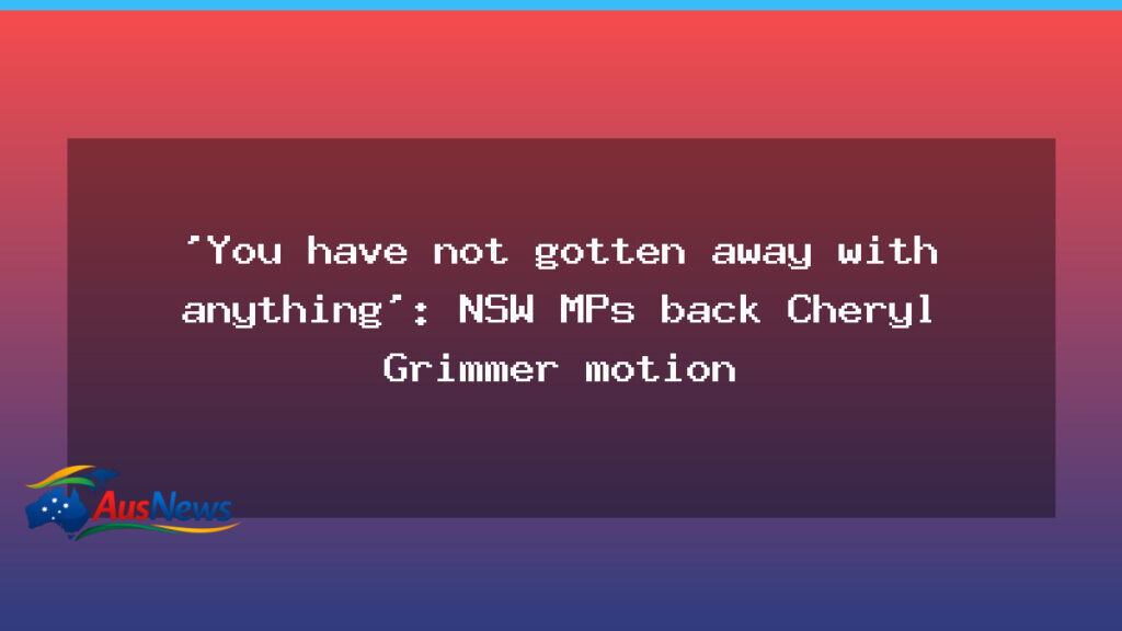 NSW MPs back Cheryl Grimmer motion, vow to pursue justice decades after disappearance - new south wales