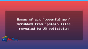 Khanna reveals six redacted Epstein names, including VS chief - khanna reveals six