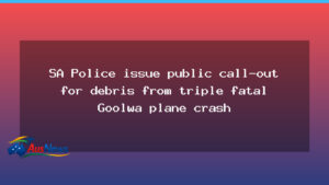 SA Police seek wreckage from triple-fatal Goolwa plane crash - police seek wreckage