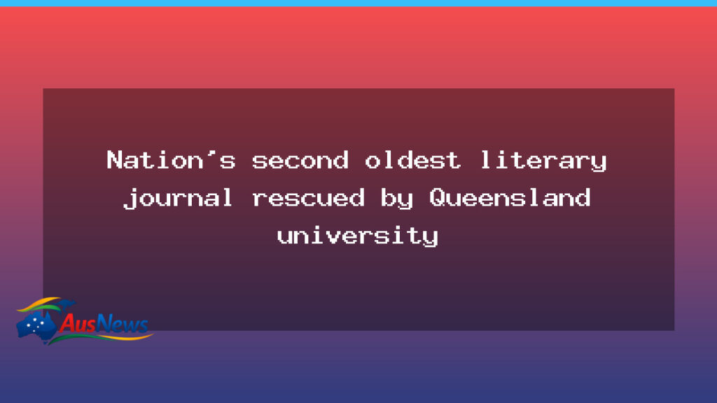 Meanjin journal finds new home with a Queensland university in Brisbane - meanjin journal finds