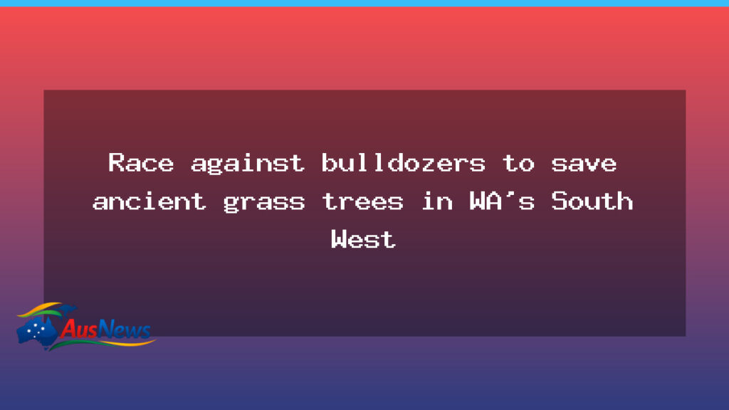 Race to protect WA’s ancient grass trees as bulldozers press on in the South West - western australia