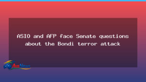 ASIO and AFP grilled by Senate over Bondi terror attack - asio afp grilled